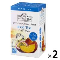 【 水出し 紅茶 】 AHMAD TEA　コールドブリュー ティーバッグ　ピーチ＆パッション　2箱（20バッグ入×2）