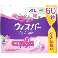 P＆G ウィスパー うすさら吸水 吸水ケア 吸水ナプキン 30cc 大容量 4987176194084 1パック（60枚入）