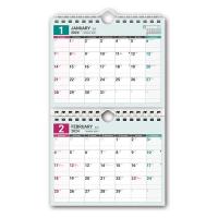 【2024年版カレンダー】 日本能率協会 NOLTYカレンダー壁掛け1 B6変型×2段 C101 1冊