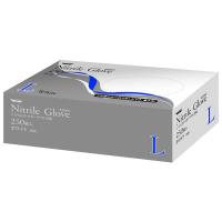 川西工業 ニトリル使いきり手袋 ホワイト L #2060 1箱（250枚入）