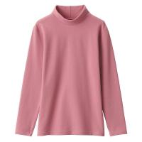 【レディース】無印良品 あったか綿 厚手 タートルネック長袖Tシャツ 婦人 M ピンク 良品計画