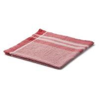 無印良品 インド綿細番手 マルチクロス チェック 赤 約50×50cm 良品計画