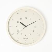 【LAKOLE/ラコレ】 大きな掛け時計2 アイボリー