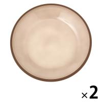 【LAKOLE/ラコレ】 まるで陶器プレート（L） アイボリー 1セット（2枚）