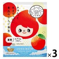 入浴剤 旅するJUSOちゃん バスパウダー 重曹＆エプソムソルト 青森 りんごの香り 分包 30g 1セット（3包）GR