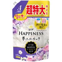 レノアハピネス 夢ふわタッチ リラックスナイト ホワイトムスク 詰め替え 超特大 1220mL 1個 柔軟剤 P＆G