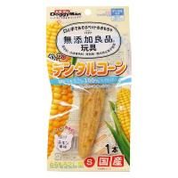 【ワゴンセール】ドギーマン 無添加良品 犬 カムカムデンタルコーン とうもろこし型 S チキン風味 1本 1袋 おもちゃ 歯みがき玩具（わけあり品）