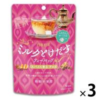 日東紅茶 ミルクとけだすティーバッグ スパイス香るチャイ 1セット（12バッグ:4バッグ入×3袋）