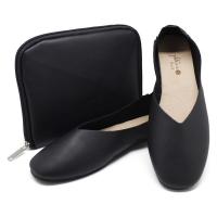 パラデック レ プリエノイエ 携帯スリッポンLブラック PLN-3BK 1足