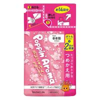 炭酸入浴剤 ポッピンアロマ 気分ごきげんフローラル 詰め替え 420g 1個 お湯の色 ポップピンク（透明タイプ） アース製薬