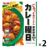 エスビー食品 カレー曜日 甘口 1人前・230g 1セット（2個）レンジ対応 レトルトカレー
