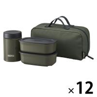 サーモス 真空断熱スープランチセット 800ml カーキ JEA-801 KKI 1セット（12個）
