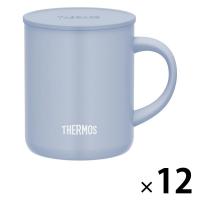 サーモス 真空断熱マグカップ 350ml アッシュブルー JDG-352C ASB 1セット（12個）