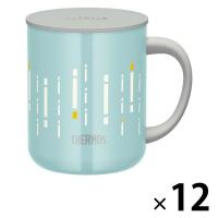 サーモス 真空断熱マグカップ 450ml ミントライン JDG-452LTD MNT-L 1セット（12個）