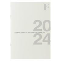 【2024年版手帳】日本ノート FOB B6 ダイアリーノート マンスリー ホワイト 2024 PBF75W24 1冊
