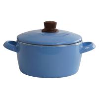 富士ホーロー ナチュール 20cmキャセロールゼニスブルー NA-20W.ZB 1個