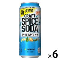 〈無糖〉ジンソーダ チューハイ サッポロビール クラフトスパイスソーダ 缶 500ml 6本