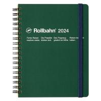 【2024年版手帳】デルフォニックス ロルバーンダイアリーL ダークグリーン 140005288 1冊