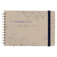 【2024年版手帳】デルフォニックス ロルバーンダイアリールブラン横型L クリーム 140043200 1冊
