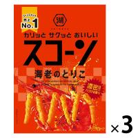 スコーン 海老のとりこ 3袋 湖池屋 スナック菓子 おつまみ