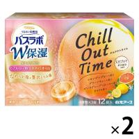 HERSバスラボ W保湿 うるおい炭酸湯 チルアウトタイム 4種アソート 1セット（12錠入×2箱）発泡入浴剤 白元アース