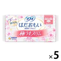 生理用品 ソフィ はだおもい 極うすスリム 特に多い昼用 羽つき 23cm 1セット（20枚×5個） ユニ・チャーム
