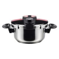 【アウトレット】アオヤギコーポレーション ステンレス 圧力鍋 4L 両手 IH・ガス火対応 23001 1個