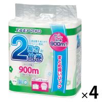 トイレットペーパー 18ロール バルプ 花の香り ダブル 50m エルモアピコ 2倍巻 1セット（18巻入×4）カミ商事