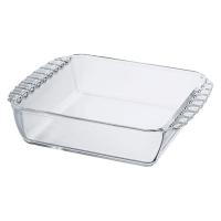 HARIO (ハリオ) 耐熱ガラス製 スクエア皿 1300ml HKOZ-130-BK 1個