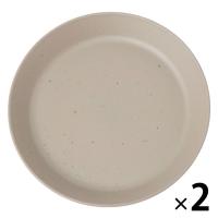 スプラッシュ柄プレート（S） ベージュ 1セット（2枚） LAKOLE/ラコレ