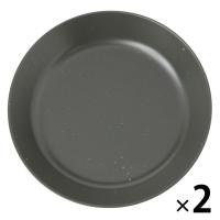 スプラッシュ柄プレート（L） チャコール 1セット（2枚） LAKOLE/ラコレ
