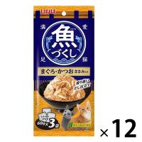 いなば 魚づくし 猫用 まぐろ・かつお ささみ入り（60g×3袋）12袋 キャットフード パウチ ウェット