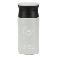 【アウトレット】ベストコ 水筒 マグボトル 350ml 保温 保冷 ライトグレー コーヒータイム ND-6814 1個