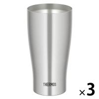 サーモス 真空断熱タンブラー 600ml ステンレス JDY-600 S 1セット（3個）