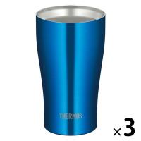サーモス 真空断熱タンブラー 340ml オーシャンブルー JDY-340C OBL 1セット（3個）