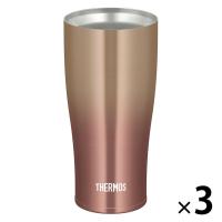 サーモス 真空断熱タンブラー 420ml ゴールドグラデーション JDE-422LTD GD-G 1セット(3個)