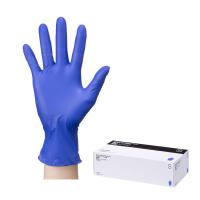 【使いきりニトリル手袋】 帝人フロンティア 「現場のチカラ」 ニトリル手袋極薄手 粉無 ディープブルー S 1箱（200枚入）  オリジナル