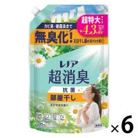 レノア 超消臭1WEEK 部屋干し おひさまの香り 詰め替え 超特大 1380mL 1セット（1個×6） 柔軟剤 P＆G