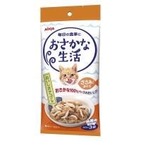 おさかな生活 猫 ささみ入りまぐろ 180g（60g×3袋）1袋 アイシア キャットフード ウェット パウチ