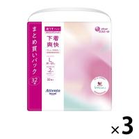 アテント 大人用おむつ 超うすパンツ下着爽快エレガントピンクベージュ 大容量 2回 Lサイズ 96枚:（3パック×32枚入）エリエール 大王製紙