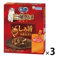 銀のスプーン 三ツ星グルメ しみ旨お魚仕立てまぐろ・鶏ささみ味にかつお節添え 国産 192g（16g×12）3個 キャットフード