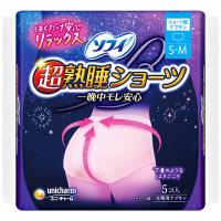 （セール）ナプキン 生理用品 ソフィ 超熟睡 特に多い夜用 ショーツ型 S~M 超熟睡ショーツ 1パック （5枚） ユニ・チャーム