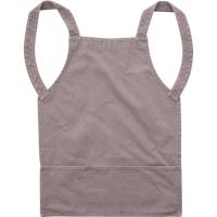 【数量限定・母の日ギフト】 3秒で着られる 前掛けエプロン ちょいエプ BIG グレージュ キャンバス地 1枚 ウェーブ