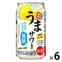 チューハイ 酎ハイ サンガリア うまサワークリアレモン 無糖 350ml 缶 6本