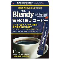 【スティックコーヒー】味の素AGF ブレンディ スティックブラック 毎日の腸活コーヒー 1箱（14本入）