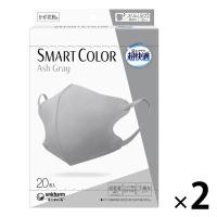 超快適マスク SMART COLOR（スマート カラー） アッシュグレー ふつう 1セット（20枚×2箱） ユニ・チャーム