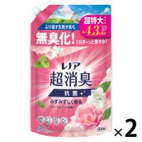 レノア 超消臭1WEEK フローラル＆ピーチの香り 詰め替え 超特大 1380mL 1セット（1個×2） 柔軟剤 P＆G