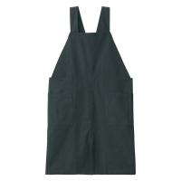 無印良品 綿平織 ワークエプロン 男女兼用 S-M ダークグレー 良品計画