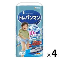 トレパンマン パンツ ブルー L（9kg〜14kg）男の子用 1パック（34枚×4パック ） ユニ・チャーム