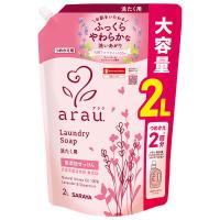 アラウ. 洗たく用せっけん 天然ハーブの香り 詰め替え 2L 1個 洗濯洗剤 サラヤ